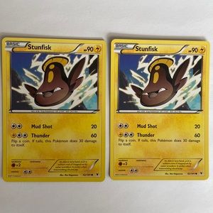 Two Stunfisk 42/101 Pokémon Cards